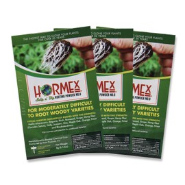 Hormex Rooting Hormone Powder #8 | for Moderately Difficult to Root Plants | Fastest IBA Rooting Powder Compound for Strong and Healthy Roots (3 Packets)