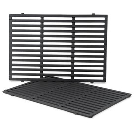 Stanbroil Cast Iron Cooking Grate for Weber Genesis II and Genesis II LX 300 Series Gas Grills - Grill Grid Grate for Weber Genesis 2022 - Replacement Parts for Weber 66095, Set of 2