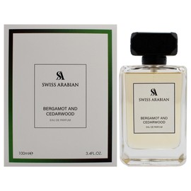 Swiss Arabian Bergamot and Cedarwood - Arabian Perfume for Men - Long-Lasting Cologne for Men - Eau de Parfum - Citrus, Woody Fragrances - 3.4 oz
