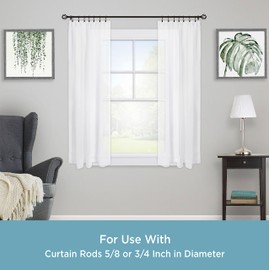 Kenney 50245 Real Oil Rubbed Home Clip Rings, Bronze