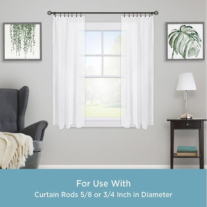 Kenney 50245 Real Oil Rubbed Home Clip Rings, Bronze