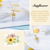 Tarsus Daughter Necklace, Daughter Gifts from Dad Father Sunflower Jewerly