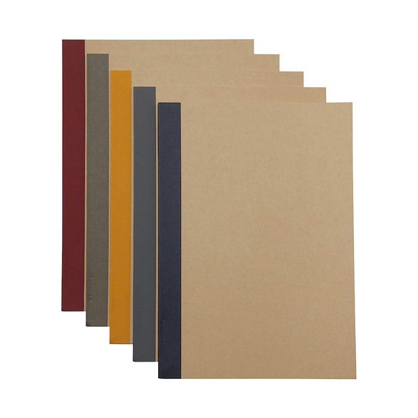 4 X MUJI Notebook B5 6mm Ruled 30 Sheets - 60 Pages, 5-Pack X 4 Set (20 Books)