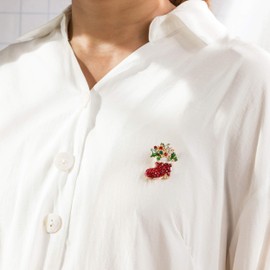 Philip Jones Christmas Stocking Brooch