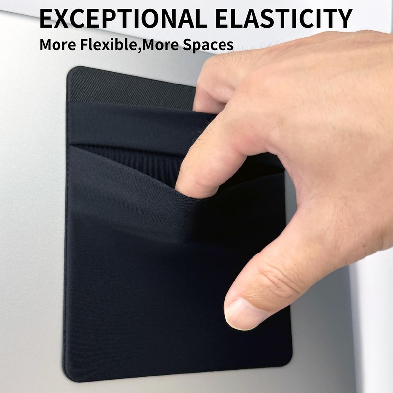 2-Pocket SSD Holder for Laptop,Adhesive Pouch,Portable Hard Drive Sleeve for