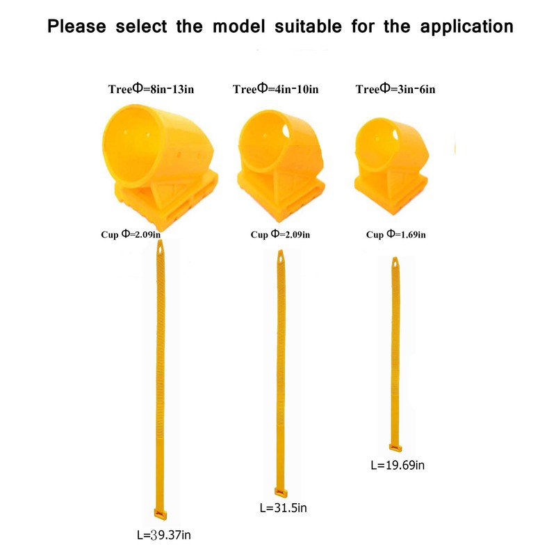 Tree Stake Kit Adjustable Plastic Support Staking for Young Tree