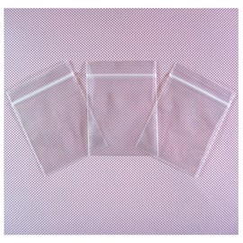 50 bolsas transparentes con cierre de 4 x 6 pulgadas (10 x 15 cm), 2 milímetros de grosor, bolsas de almacenamiento de polietileno resellables para joyas, abalorio, caramelos