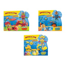 Superthings Kazoom Power - Combat Vehicle Kid Fury Combat Vehicle from the Clan TV Series Kazoom Power, Includes 1 Combat Vehicle, 1 Kid Fury Exclusive, 1 Weapon and 1 Accessories