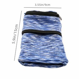 Jindizi Sweatbands Wrist Pouch, 3Pcs Sports Wrist Wallets, Wristband Wallet Zipper Wrist Pouch Wallet for Men Women Easy Storage for Key Cash Card Phone Small Accessories