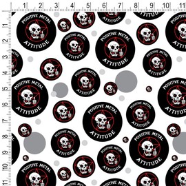 GRAPHICS & MORE Positive Metal Attitude Mental Rock Funny Humor Gift Wrap Wrapping Paper Roll