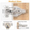 Chibery 20 Pack Full Overlay Cabinet Hinges, Face Frame &