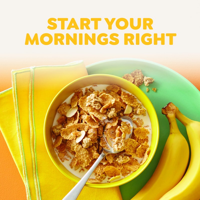 Great Grains Banana Nut Crunch Breakfast Cereal for Adults, Made