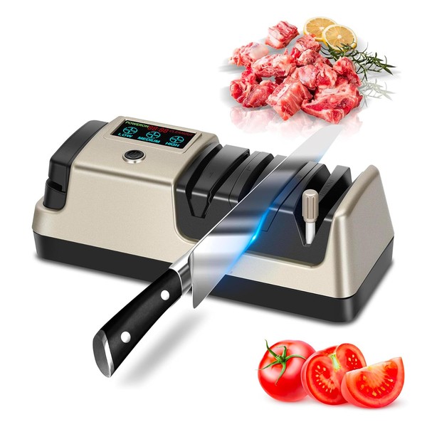 NATGIFT Electric Knife Sharpener Blade Sharpeners Machine 100% Diamond Abrasives