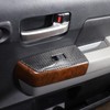 HIRUFAIT 4PCS Car Door Window Lift Switch Panel Frame Sticker