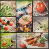 20 napkins collage from the grill, barbecue, food, barbecue, summer, table decoration, decoupage, decoupage, 33 x 33 cm