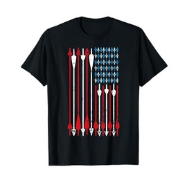 Vintage American Flag Archery Bow Hunting T-Shirt