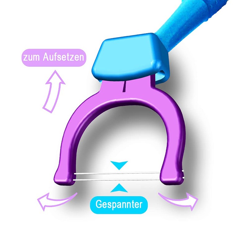 TEEsmile Evolutionary Clean Zahnseidenhalter，Aufsteckköpfe - Halter - Set (2 langer