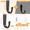WODEGIFT 5 Large Size Heavy Duty Wall Hooks, Coat Hooks