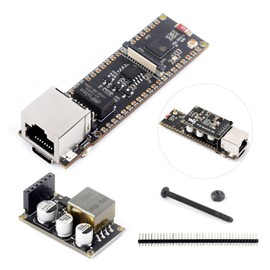 Waveshare ESP32-S3 ETH Development Board, 10/100Mbps RJ45 Ethernet Port, Wi-Fi & BT Support, 240MHz Dual Core Processor, Onboard Type-C Port and TF Card Slot, PoE Module