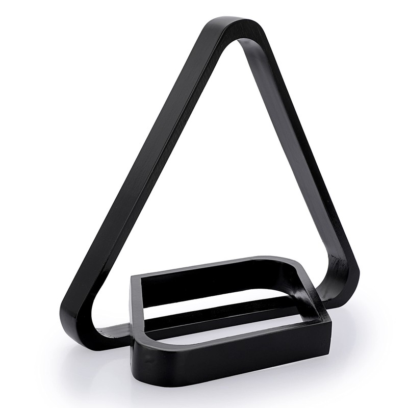 OwnMy Set of 2 Black Wooden Billiard Ball Racks Set,