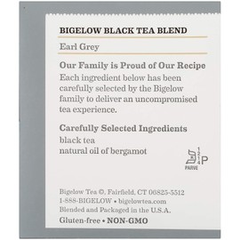 Bigelow, Earl Grey Tea (Caffeinated), 20 Count