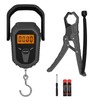 AMIR Fish Scale, 110lb/50kg Backlit LCD Display Digital Luggage Scale,