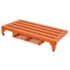 SOYAN Super Light 3.3 lb Guitar Pedal Board 22" x 12.5" Aluminum Alloy Pedalboard with Power Supply Cradle (Orange, APB-22OR)
