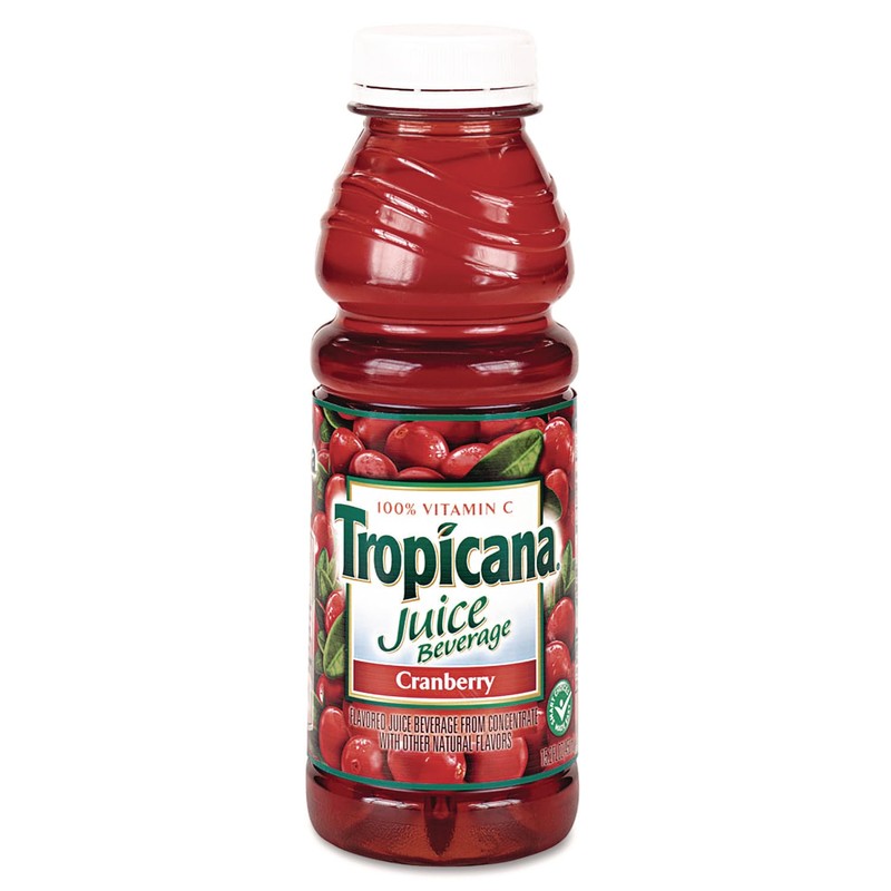 Tropicana Cranberry Juice Drink, 15.2 Ounce Bottle (Pack of 12)