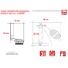 DICA, Juego Completo de Accesorios para W.C., Acabado Blanco, Rojo,