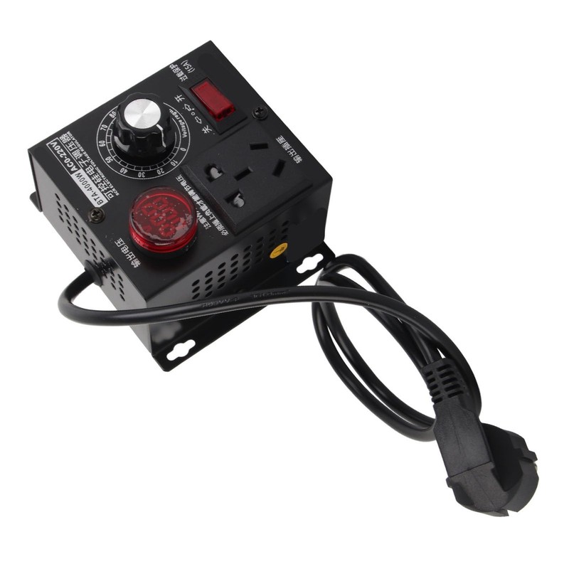 4000W SCR Electric Voltage Regulator Dimmer AC 220V Temperature Motor