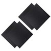 DOITOOL 4pcs Cross-Stitch Fabric Black Cloth for DIY Needlework Embroidery
