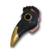 Johnniesfx Black & Gold Plague Doctor Latex Mask Steampunk Day
