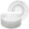 Frcctre 12 Pack Glass Salad Plates, 7 Inches Small Glass