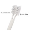 DiCUNO GU10 Ceramic Socket Lamp Holder, 15CM Long Wire Bulb