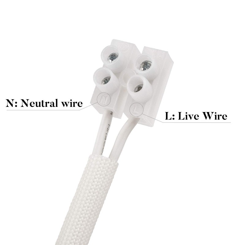 DiCUNO GU10 Ceramic Socket Lamp Holder, 15CM Long Wire Bulb