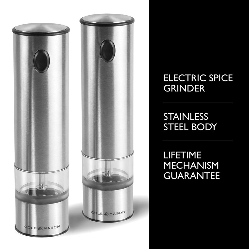 Cole & Mason Battersea Electronic Salt & Pepper Mill Gift