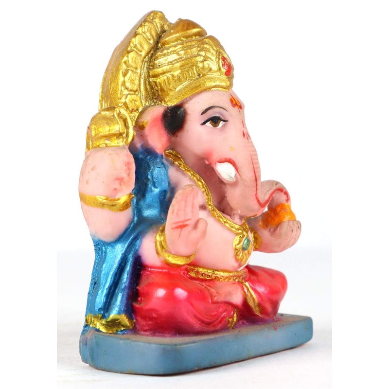 ASHIRWAD 2.5" Small Ganesha Statue, Sculpture, Mini Lord Ganesh, Ganpati