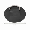 Stainless Steel D-Ring Patch Waterproof PVC Patch 6.5cm Diameter
