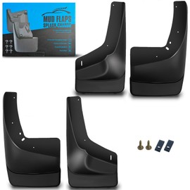 KEYOOG Front &Rear Mud Flaps Splash Guards Fit for 01-06 Chevy Avalanche 1500/2500 Silverado 1500HD Tahoe 99-06 GM-C Sierra 3500 Yukon/Xl 1500 Dedicated Mudguard for Four Seasons 4-Pc Set Splash Guard