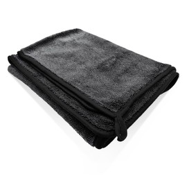 Yourkar Car Drying Towel, 35 × 24 Inches Super Absorbent & Scratch-Free Auto Wipe Towel, Universal Premium & Soft Microfiber Drying Towel for Most Item, Practical Car Accessories (Black)