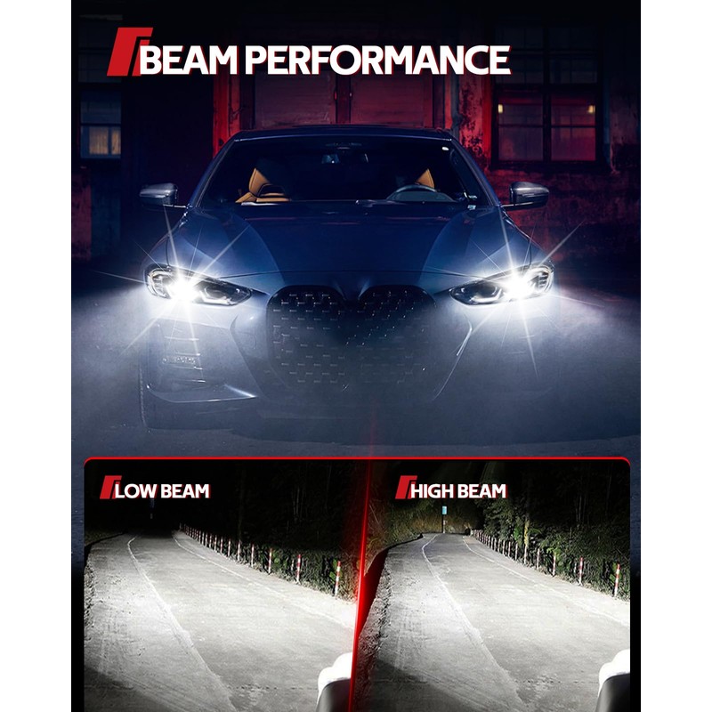 Torchbeam D1S HID Bulbs, 6000K Cool White, 150% Lighting Distance,