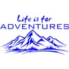 VWAQ Life is for Adventures Wall Sticker Mountain Range Decor