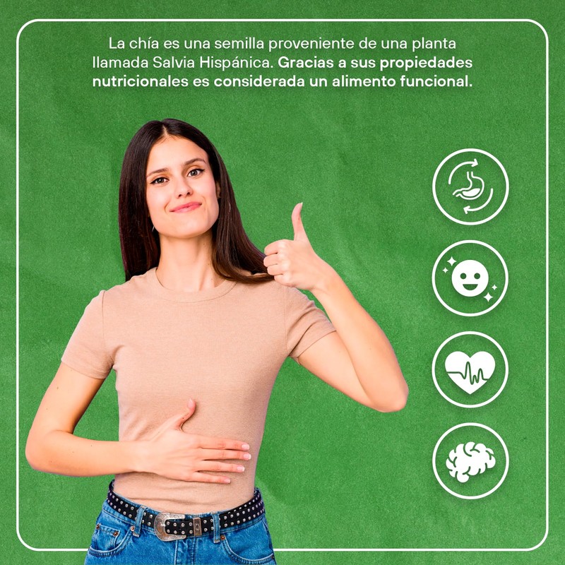 VIZANA NUTRITION | Semilla de Chía Orgánica Certificada USDA 600g