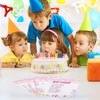BOXOB 42pcs Birthday Party Game Cards with Answer, 4 Styles