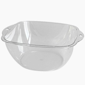 ARESACHI Washbasin Tub, Laundry Tub, Laundry, Cleaning, Foot Bath, Clear, Transparent Outdoor