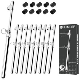 Builimeer 10-Pack Dual Head Tire Pressure Gauge – Heavy Duty 10-150 PSI Air Pressure Gauge with Stainless Steel Body, Metal Nozzle & Durable Plated Brass – for Cars, Trucks, Bikes, RVs & Vehicles