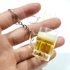 mexine 3Pcs Beer Cup Keychains, Car Keychain Accessories, Cutlery Cup