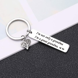 Great Grandma Christmas day Gift for Great Grandma Appreciation Gift for Great Grandma Jewelry Great Nana Jewelry New Great Gigi Keychain Great Grandmother Keychain for Mother in Law Keychain