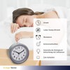 TFA Dostmann 60.1034.04 Analogue Alarm Clock with Silent Movement with