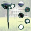 Upgraded Solar Animal Repellent, 4 Pcs Ultrasonic Animal Repeller Outdoor